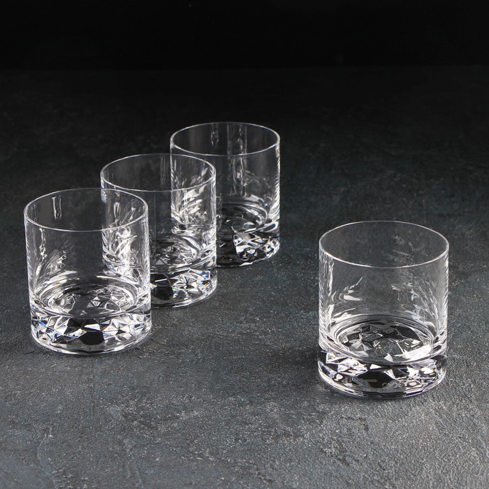Набор стеклянных стаканов Nude «Клаб», 250 мл, 4 шт набор стаканов стеклянных доменик 250 мл 2 шт