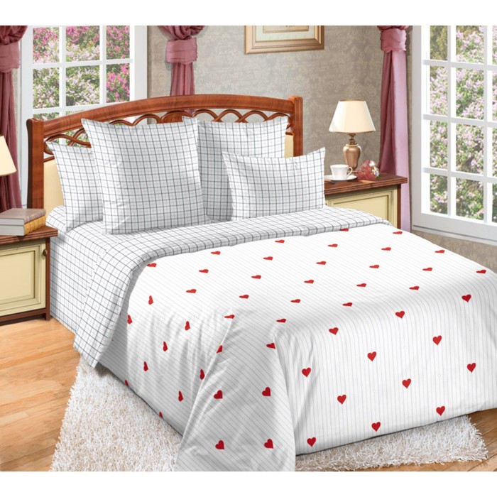 

Постельное бельё 1.5 сп «Симпатия», размер 220х180 см, 215х150 см, 70х70 см - 2 шт