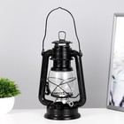 Керосиновая лампа декоративная черный 11,5х15х25 см