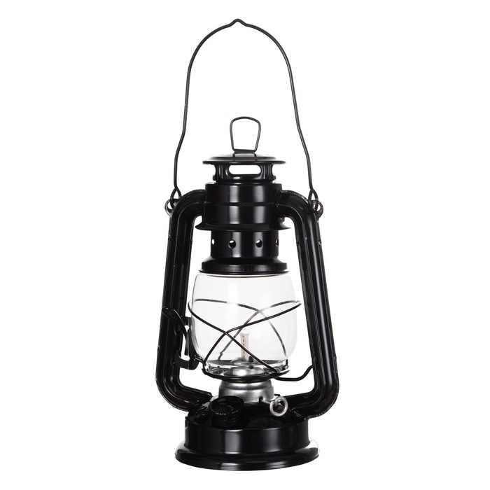 Керосиновая лампа декоративная черный 11,5х15х25 см