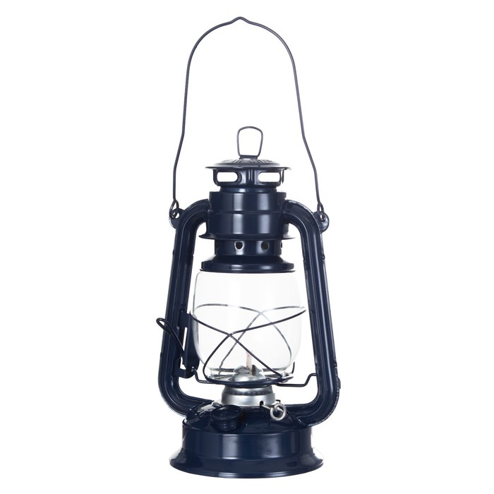 Керосиновая лампа декоративная синий 14х18х27,5 см