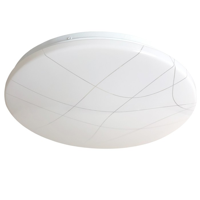 Потолочный светильник, 18Вт, LED, 25x25x6 см, цвет белый