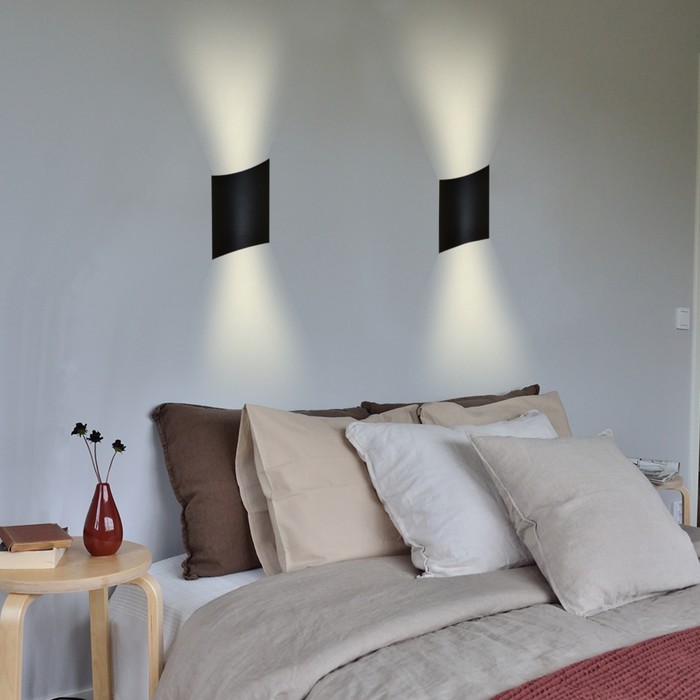 

Бра, 6Вт, LED, 22x12x6 см, цвет чёрный