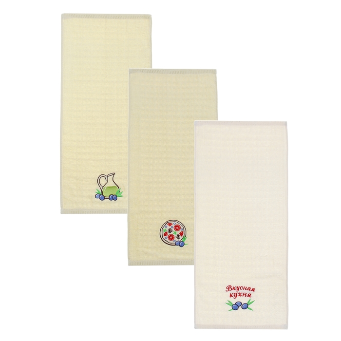 Набор полотенец "Collorista" Вкусная кухня 32х70см - 3 шт