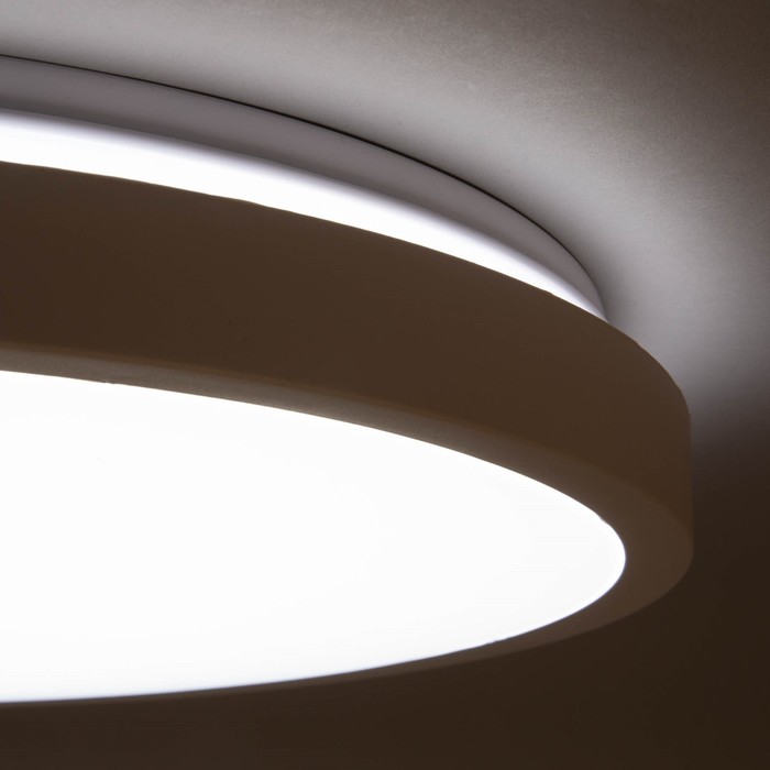 Потолочный светильник, 72Вт, LED, 49,5x49,5x4 см, цвет белый