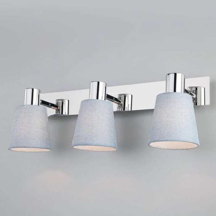 

Поворотный, 40Вт, E14, 46x16x18 см, цвет хром, голубой