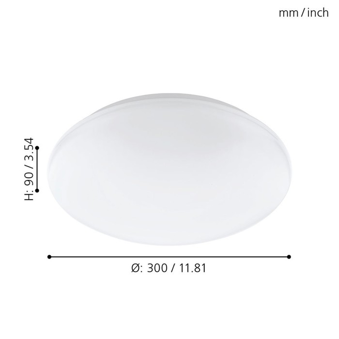 

Светильник GIRON-C, 1x17Вт LED, 2700-6500K, 2100лм, цвет белый