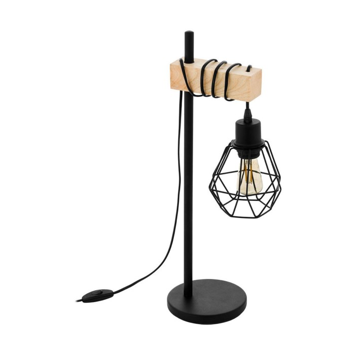 Настольная лампа TOWNSHEND 5, 1x60Вт E27, цвет коричневый, чёрный настольная лампа rampside 1x60вт e27 цвет коричневый чёрный