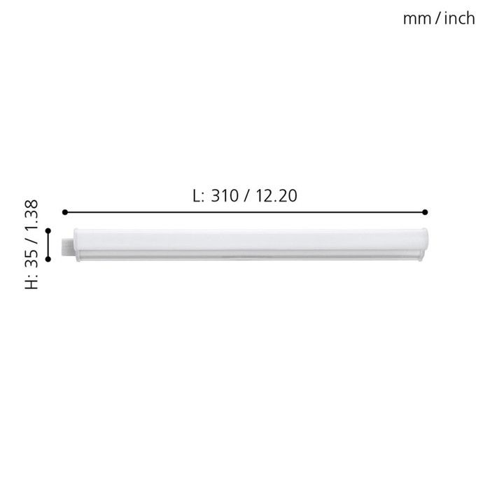 

Бра DUNDRY, 1x3,2Вт LED, 4000K, 440лм, цвет белый