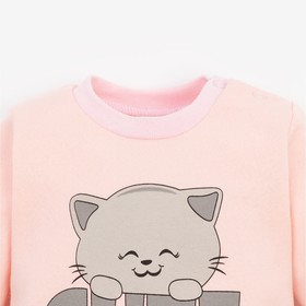 

Кофточка (лонгслив) для девочки "Cute", цвет розовый, рост 86 см