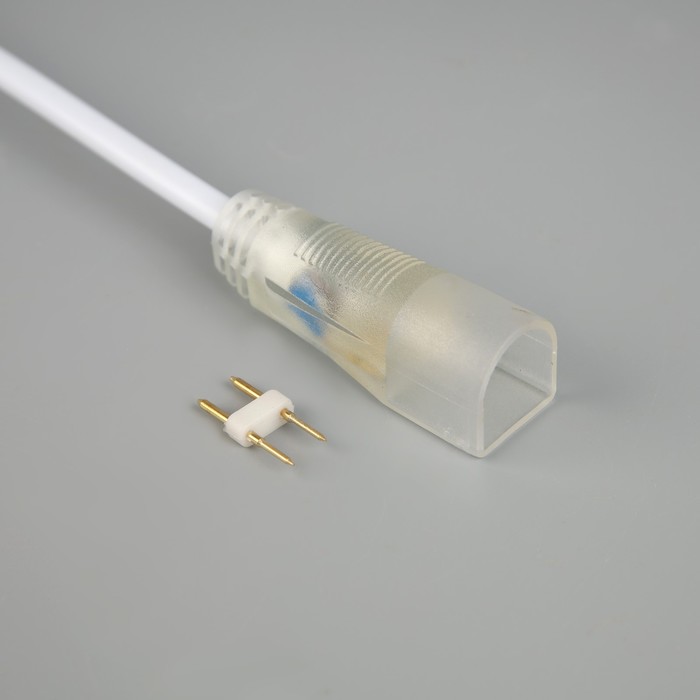 Коннектор гибкий для D-образного неона, 16х16 мм, 5 см, фасовка 5 штук
