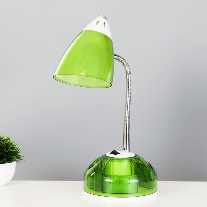 Настольная лампа Ави E27 15Вт зеленый 16х16х49 см RISALUX