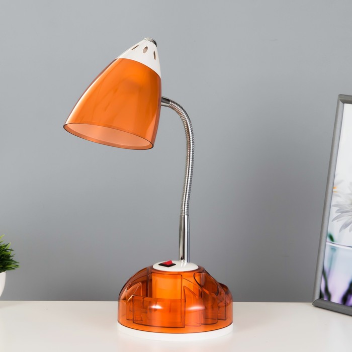 Настольная лампа Ави E27 15Вт оранжевый 16х16х49 см RISALUX