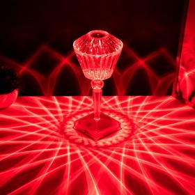 Настольная лампа с ПДУ 'Сомани' LED 16 цветов USB 11x11x25 см Ош