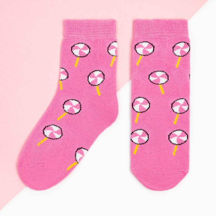 Носки для девочки KAFTAN «Леденцы», размер 14-16 см, цвет розовый носки для девочки kaftan единорожек размер 14 16 см цвет розовый