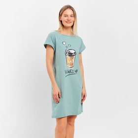 Туника (платье домашнее) женское Wake up, цвет мята, размер 46