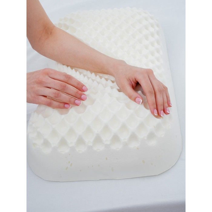 фото Ортопедическая подушка beauty flex, размер 59х34х8/10 см bio-textiles