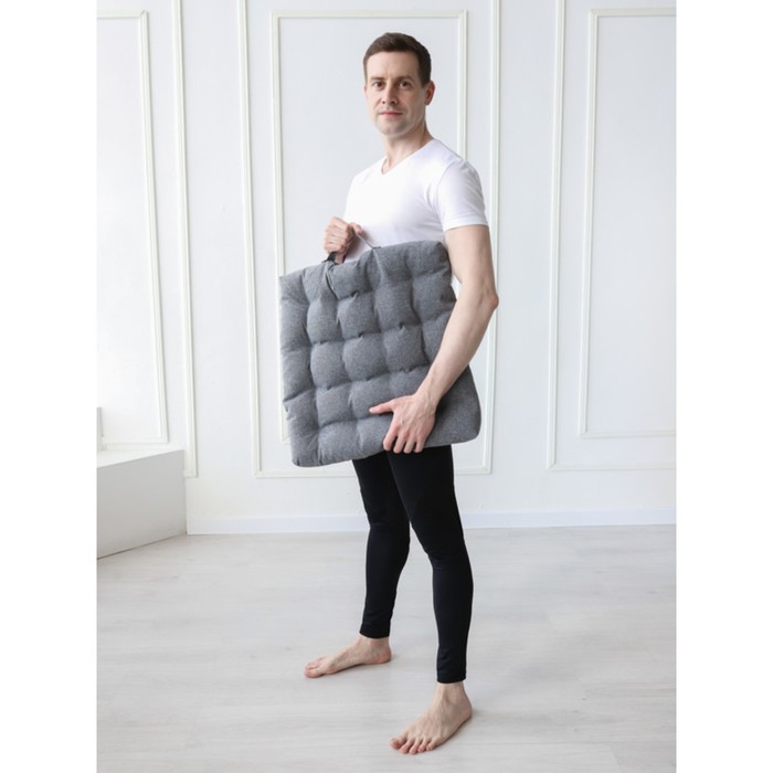 фото Подушка для йоги «лофт», размер 50x50 см bio-textiles
