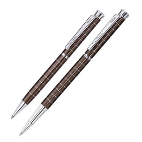 

Набор ручка шариковая + роллер PIERRE CARDIN PEN PEN, корпус латунь и глянцевое лаковое покрытие, отделка сталь и хром, коричневый