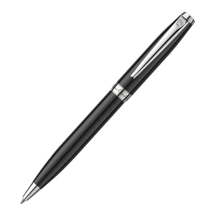 

Ручка шариковая PIERRE CARDIN LEO 750, корпус латунь и лак, отделка сталь, хром, чёрная
