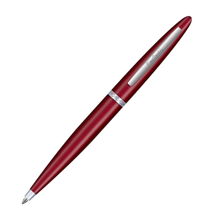 Ручка шариковая PIERRE CARDIN CAPRE, корпус латунь и лак, отделка сталь и хром, чернила синие, красная
