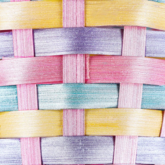 Корзина плетеная 13х9/32 см, разноцветный, бамбук
