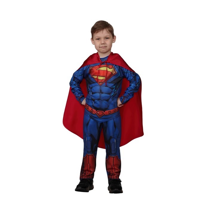 Карнавальный костюм «Супермен», без мускулов, р. 128-64