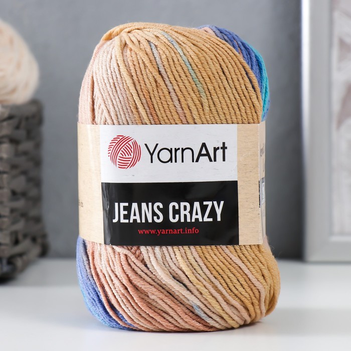 

Пряжа "Jeans crazy" 55% хлопок, 45% акрил 160м/50гр (8207 голуб-джинс)