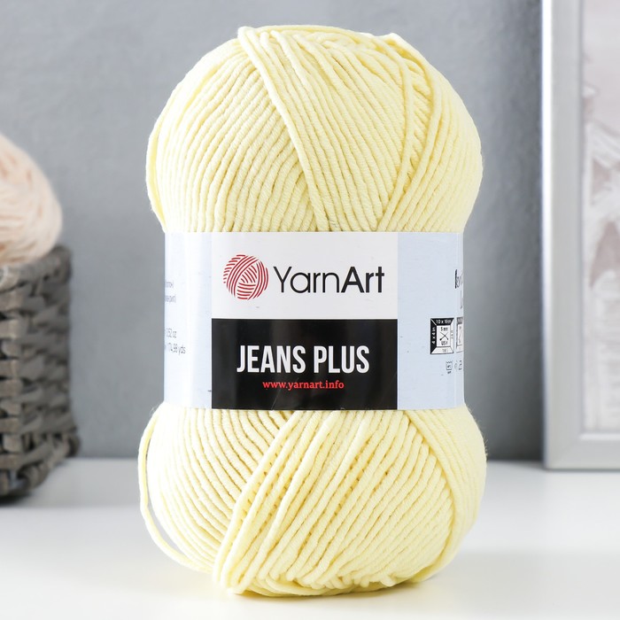 

Пряжа "Jeans plus" 55% хлопок, 45% акрил 160м/100гр (67 лимон)