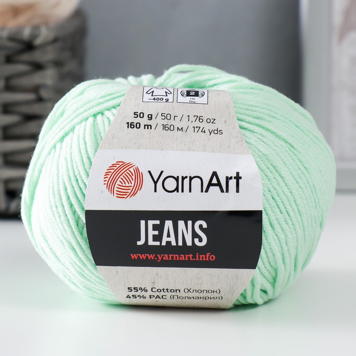 

Пряжа "Jeans" 55% хлопок, 45% акрил 160м/50гр (79 весна)