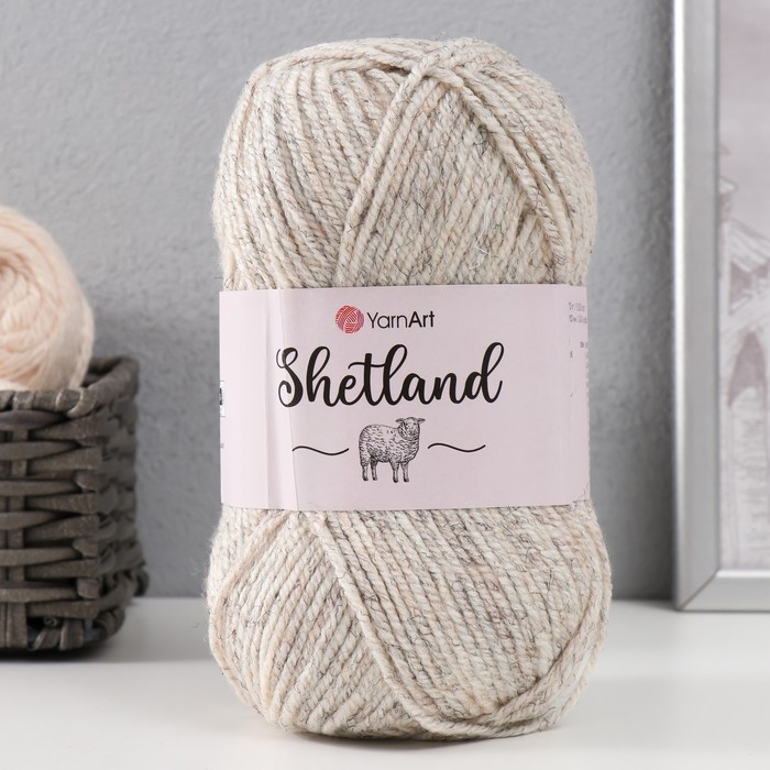 

Пряжа "Shetland" 30% шерсть верджин, 70% акрил 220м/100гр (535 бел-беж-сер)