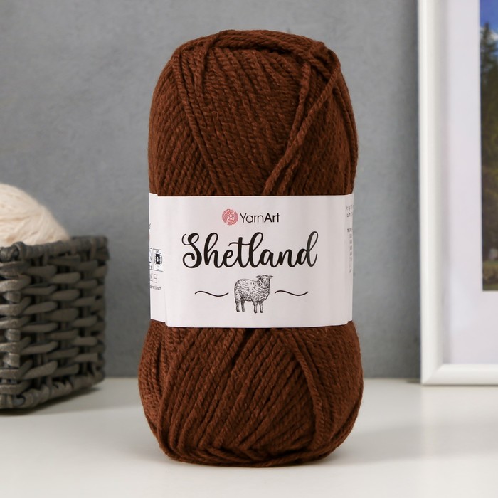 

Пряжа "Shetland" 30% шерсть верджин, 70% акрил 220м/100гр (542 шоколад)