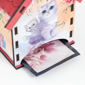 

Чайный домик "Кошки" 12х10,5 см