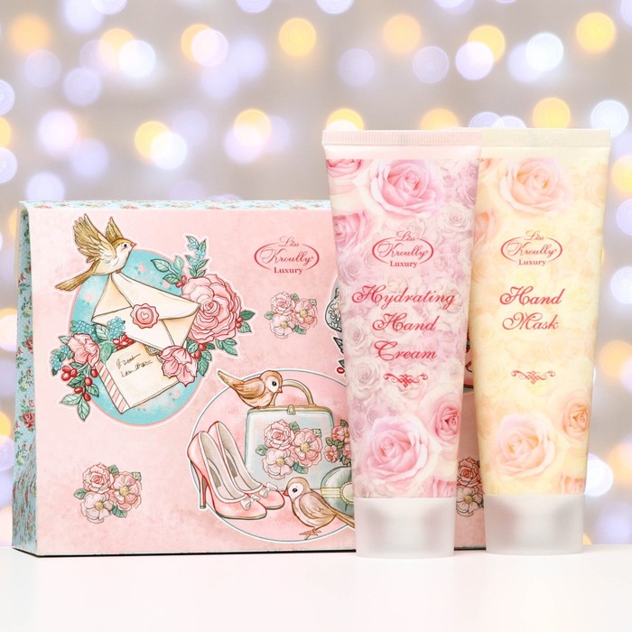 

Подарочный набор Liss Kroully: маска для рук увлажняющая, 75 мл + крем для рук увлажняющий, 75 мл