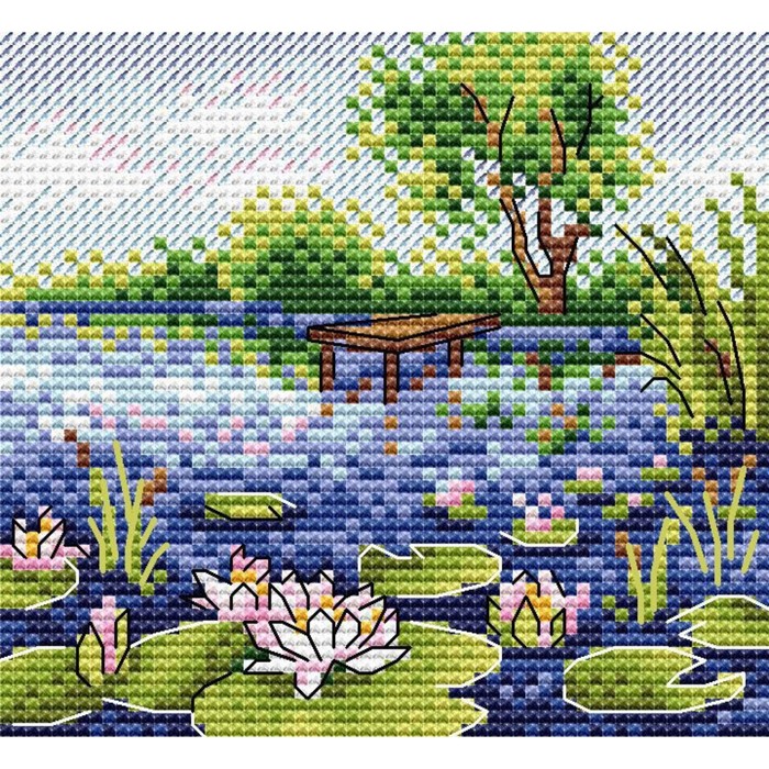 

Вышивка «Водяные лилии»
