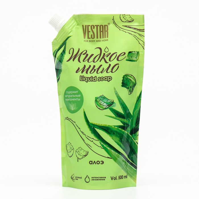 Жидкое мыло "Алоэ", дой-пак 500 мл