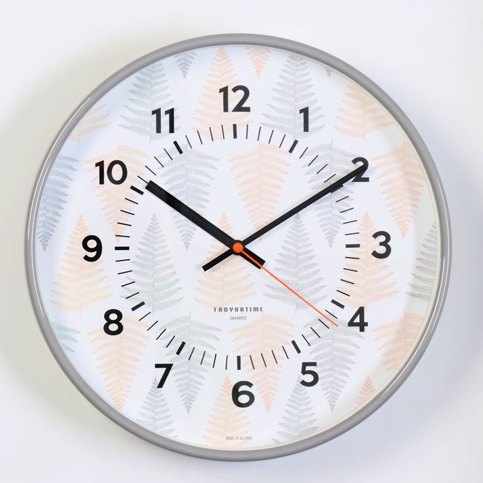 Часы настенные, серия: Классика, d-30.5 см, плавный ход часы настенные серия классика рубин плавный ход d 34 см белые