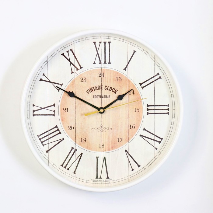 Часы настенные, серия: Классика, d-30.5 см, плавный ход часы настенные серия классика плавный ход d 30 см белый обод