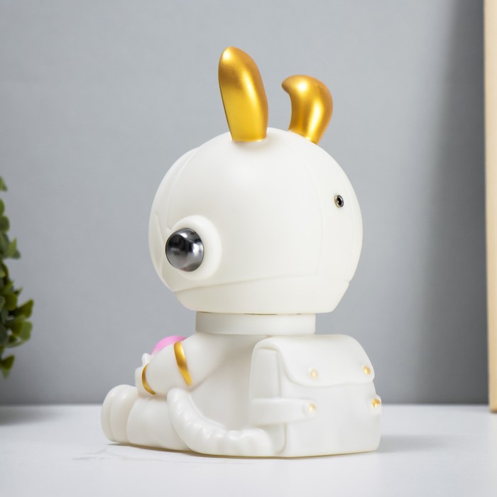 Ночник-увлажнитель Зайчик космонавт LED USB белый 12х12х18 см 7823695