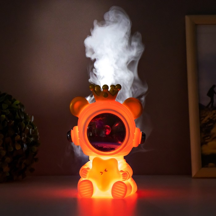 

Ночник-увлажнитель Мишка со звездой LED USB белый 12х12х16,5 см RISALUX