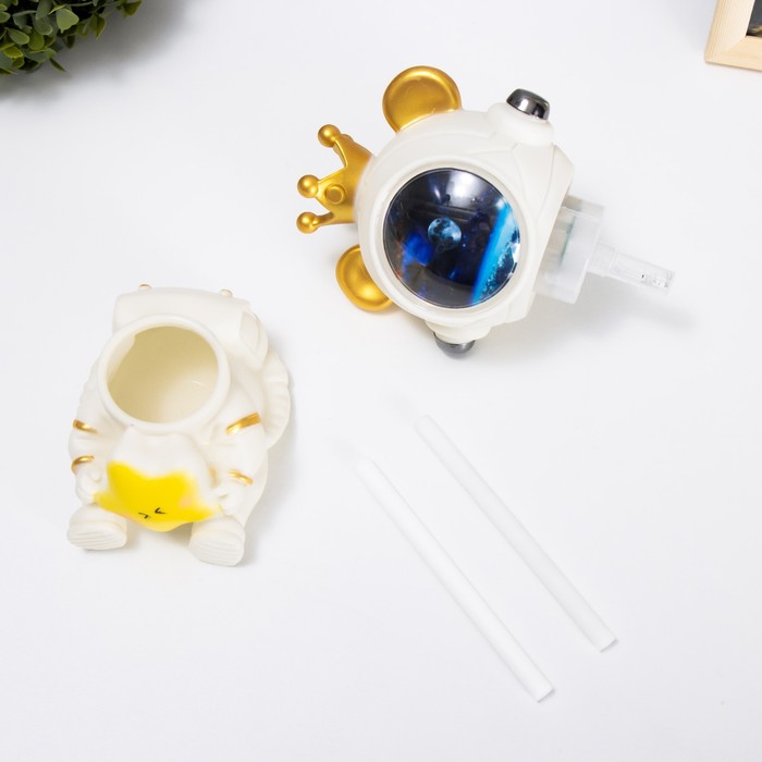 Ночник-увлажнитель Мишка со звездой LED USB белый 12х12х16,5 см 7823698