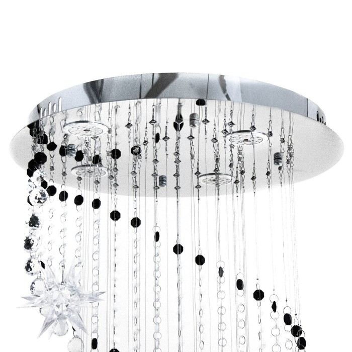 Светильник-каскад "Звезды" 4хLED 35Вт хром 40х40х120см 7871456