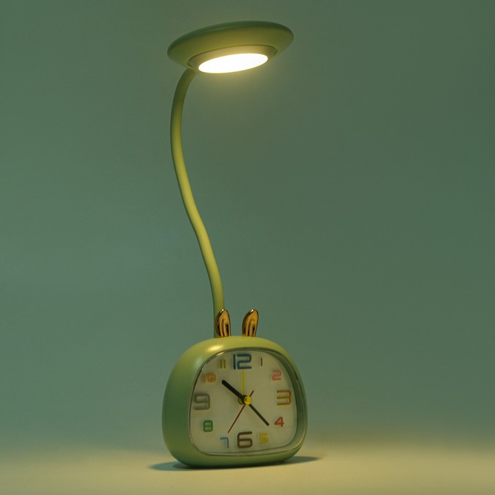 Часы-светильник "Зайчик", с будильником