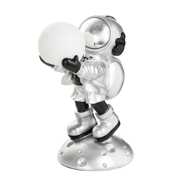 Ночник "Космонавт" LED от батареек серебро 16х16х30,5 см 9036254