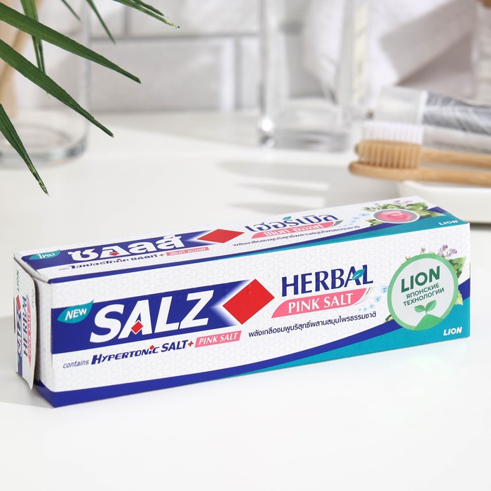 Зубная паста LION Thailand Salz Herbal с розовой гималайской солью 90 г 299₽