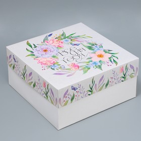 Коробка под торт «Все для тебя», 31 х 31 х 15 см