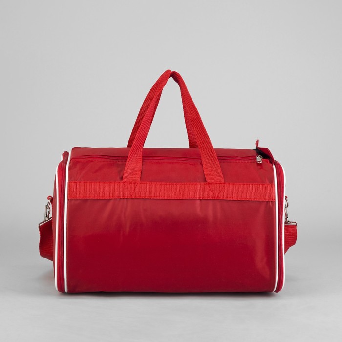 Сумка-трансформер спортивная, 1 отдел, наружный карман, длинный ремень, цвет красный