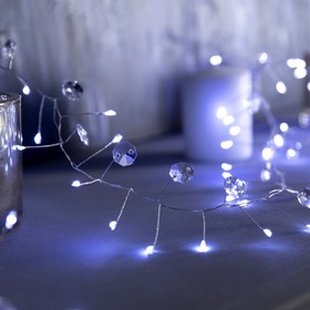 

МИШУРА ROSA DECOR "Лепестки" IP20, 2 м, Н.С. LED(1608)-100-4.5V, ААx3(не в компл.), БЕЛЫЙ 9