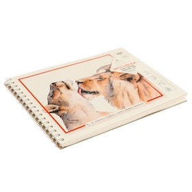 

Блокнот-скетчбук А5, 12 листов на гребне Classic Format, обложка мелованный картон, жёсткая подложка, матовая ламинация, акварельный блок 100% хлопок,
