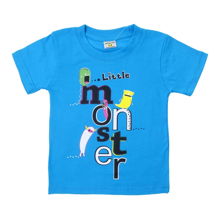 Футболка детская Collorista "Little monster", рост 110-116 см (32), 5-6 лет